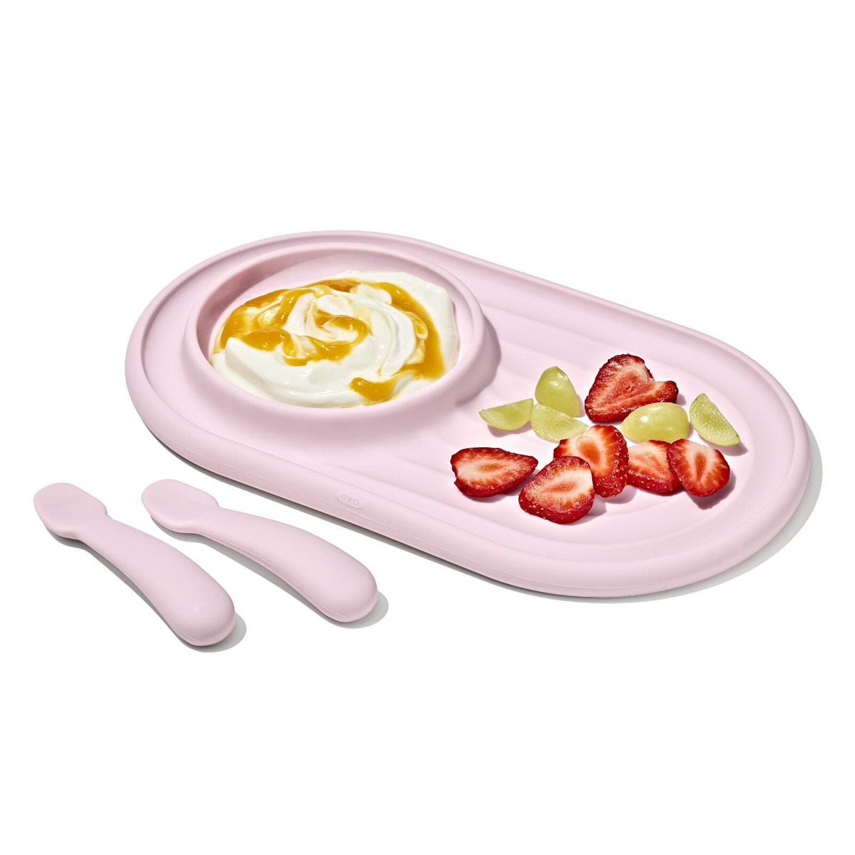 textured-suction-plate-and-spoons-set-3-piece-m8 tot_61177300_developmental-plate-2-spoon-set-blossom_apdp_00_main.jpeg
